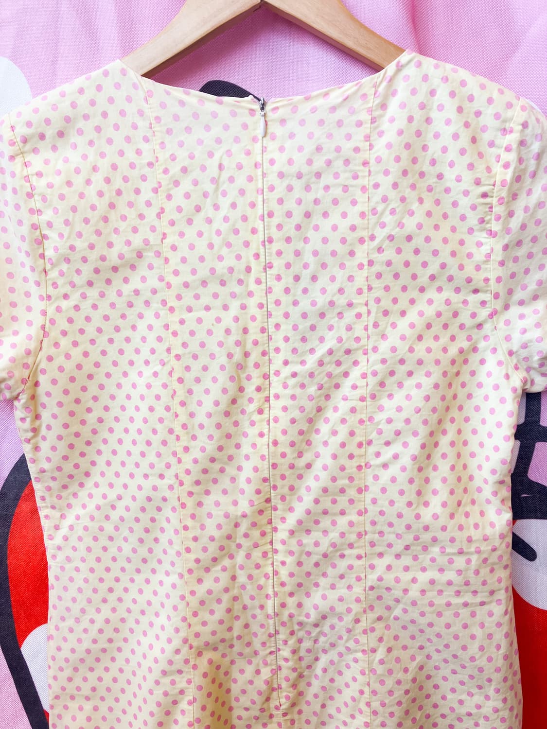 jpn 레몬핑크 도트 원피스 상품이미지6