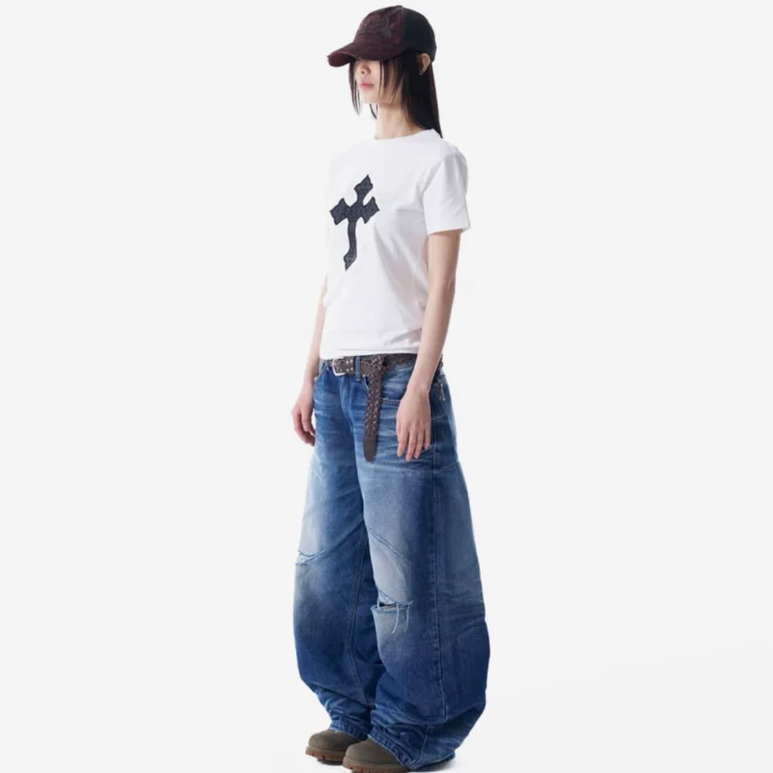 아캄 VTG Embo Washed Denim Pants (Blue) 1 상품이미지2