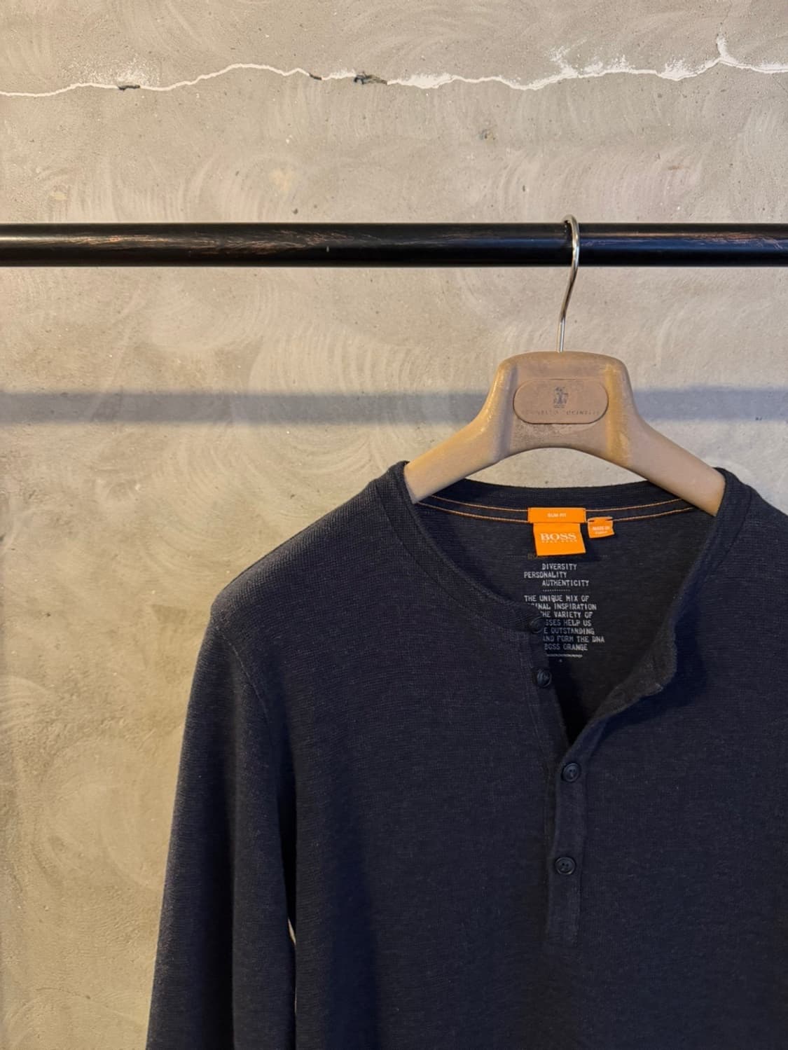 휴고보스 헨리넥 티셔츠 슬림100 상품이미지2