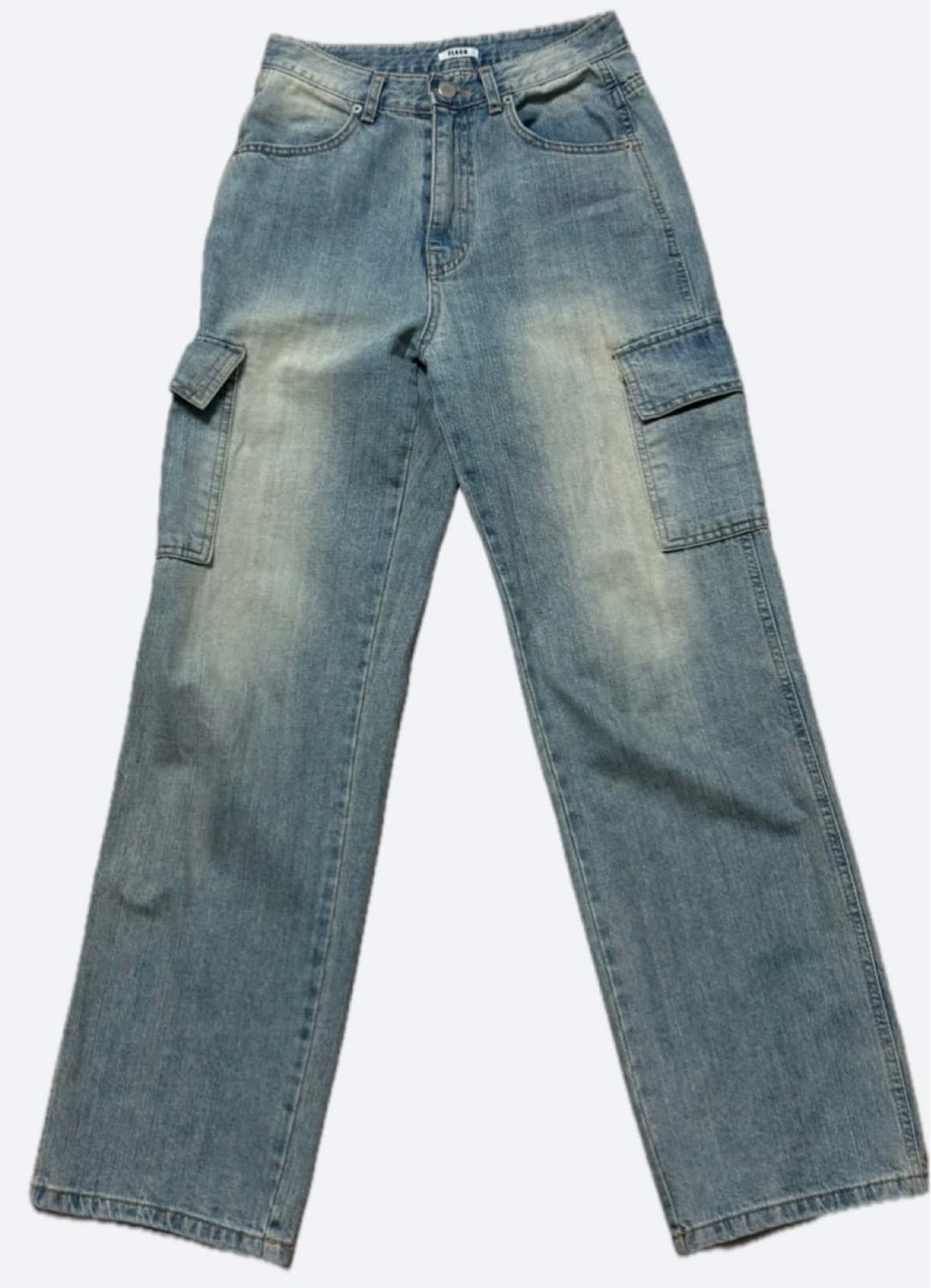 워싱 데님 카고 팬츠 상품이미지3