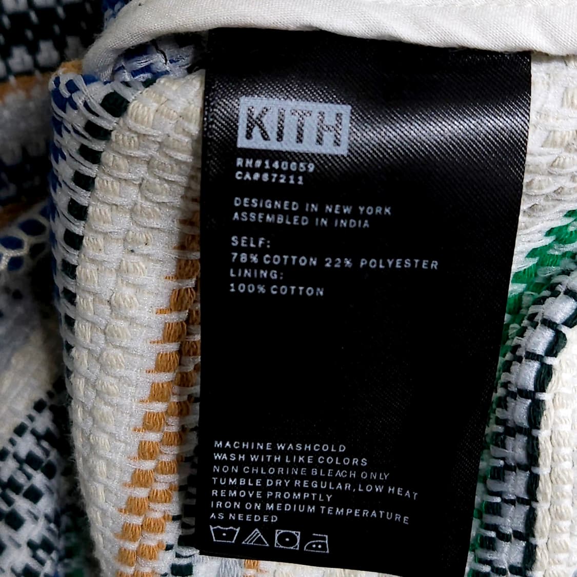 105)KITH 키스 23s/s 스트라이프 우븐 코치 자켓 봄가을 상품이미지10