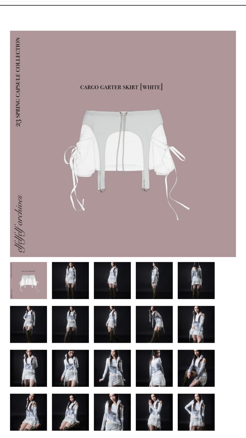 elfelf archives Cargo Garter Skirt  상품이미지2