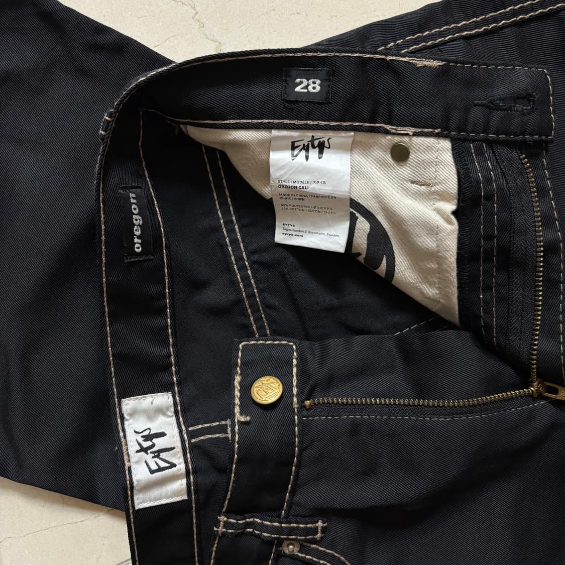 Eytys black oregon cali Jeans 상품이미지5