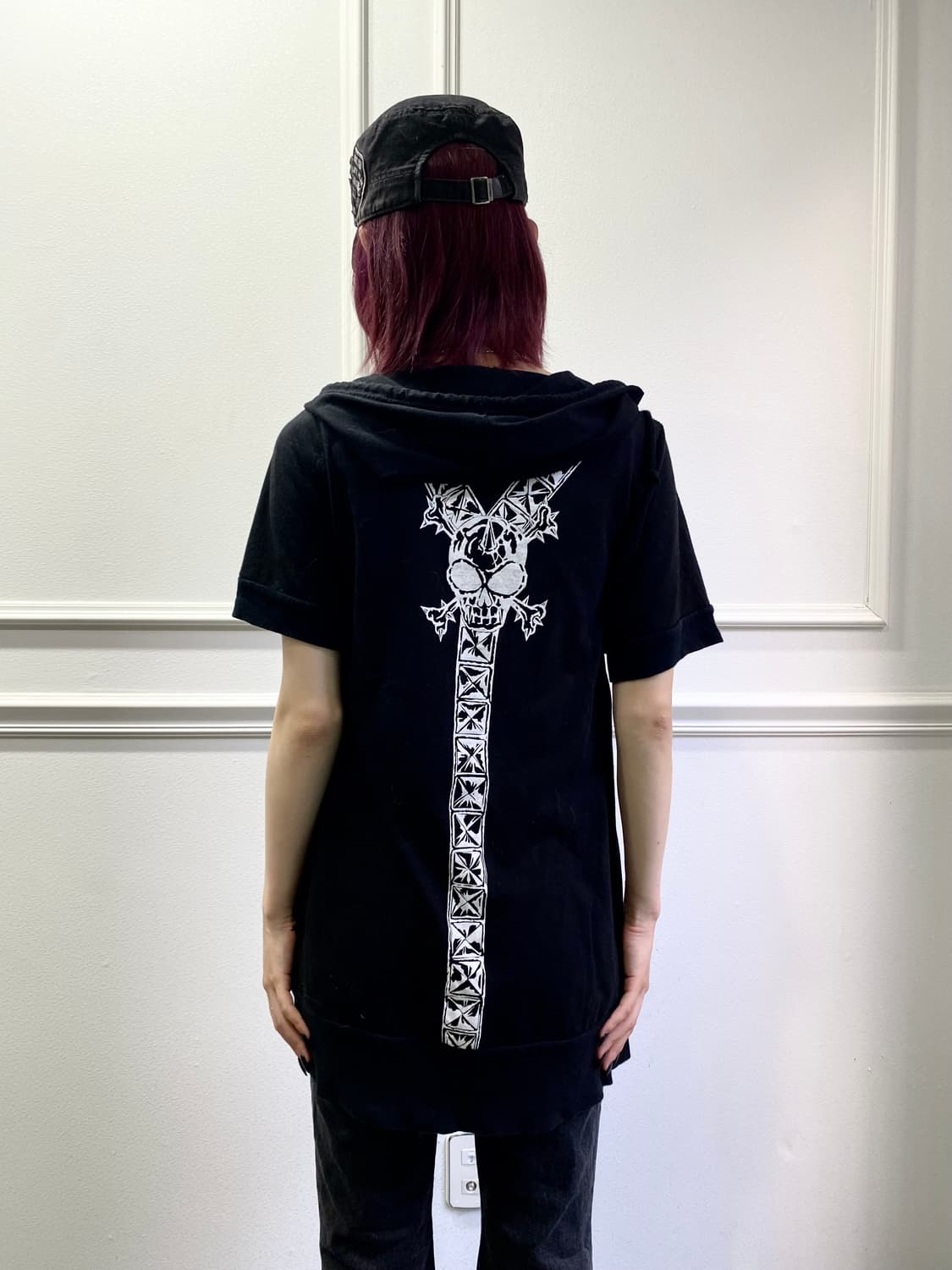 [ALGONQUINS] 스컬 펑크Hoodie 1/2 Tee 상품이미지3