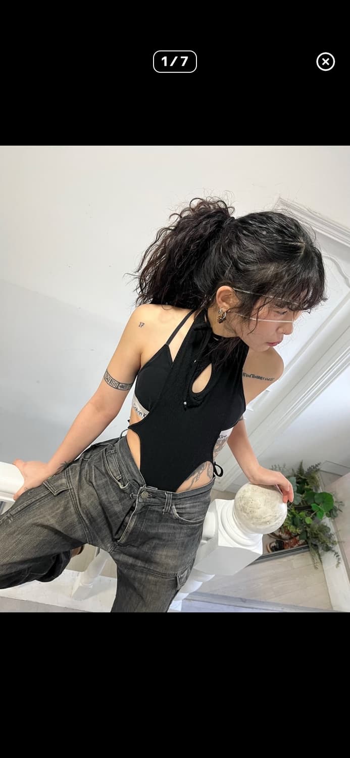 혜인서 레이어드 홀터 바디수트  상품이미지1