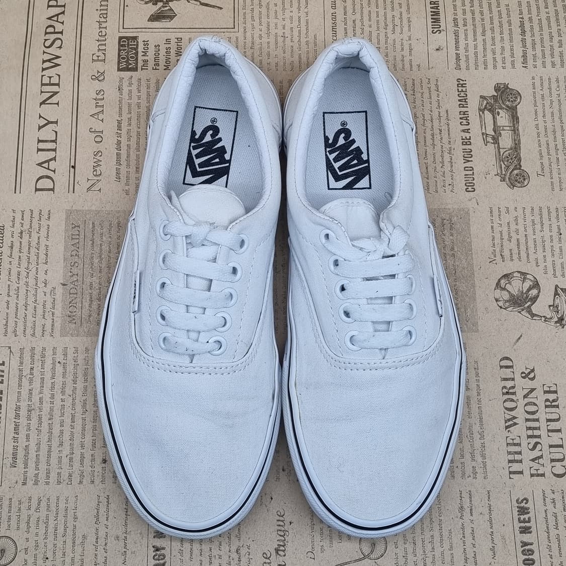 반스 에라 화이트 스니커즈250 상품이미지2