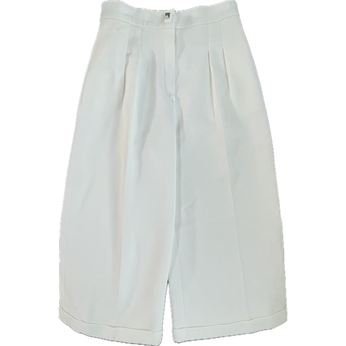 [42] FENDI 펜디 하이라이즈 투턱 와이드핏 크롭 팬츠 상품이미지1