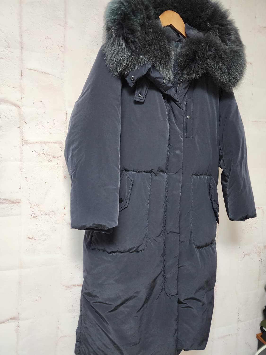 세컨플로어 폭스 퍼 패딩 코트 상품이미지3