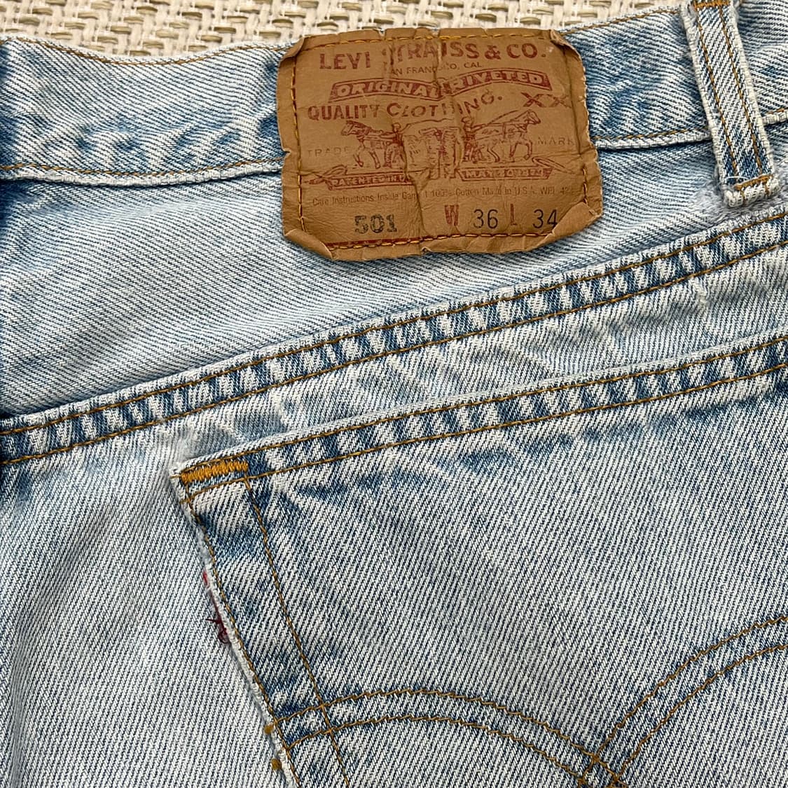 Usa리바이스 501 데님팬츠 r2415 상품이미지7