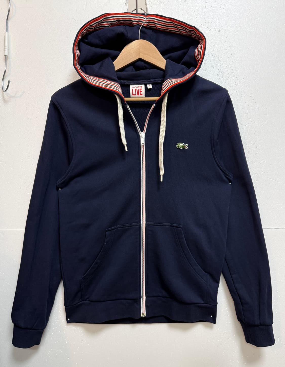 LACOSTE L!VE 라코스테 라이브 후드집업 100사이즈 / 네이비  상품이미지1