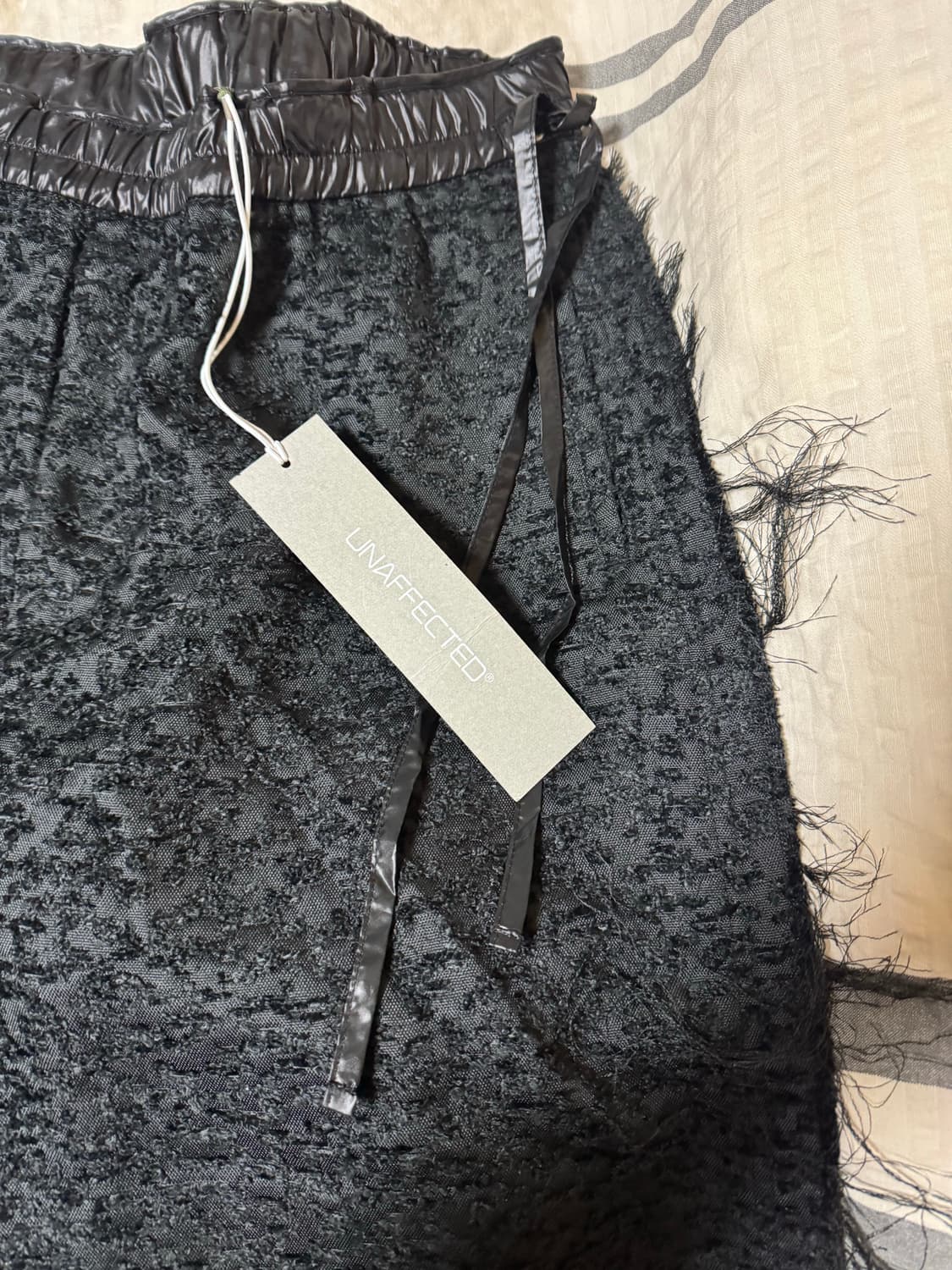 언어펙티드 22fw 자퀴드 팬츠 블랙 L 상품이미지3