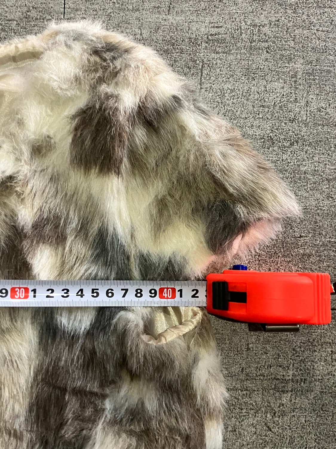 일본빈티지 Leds 핀터깔y2k 레빗퍼 퍼볼레로조끼 상품이미지2