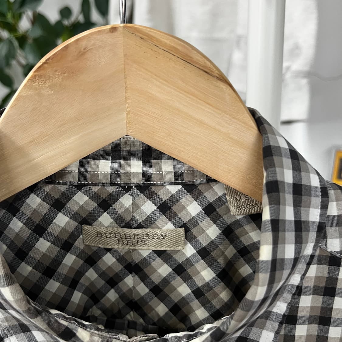 버버리브릿 깅엄체크 셔츠 M 상품이미지4