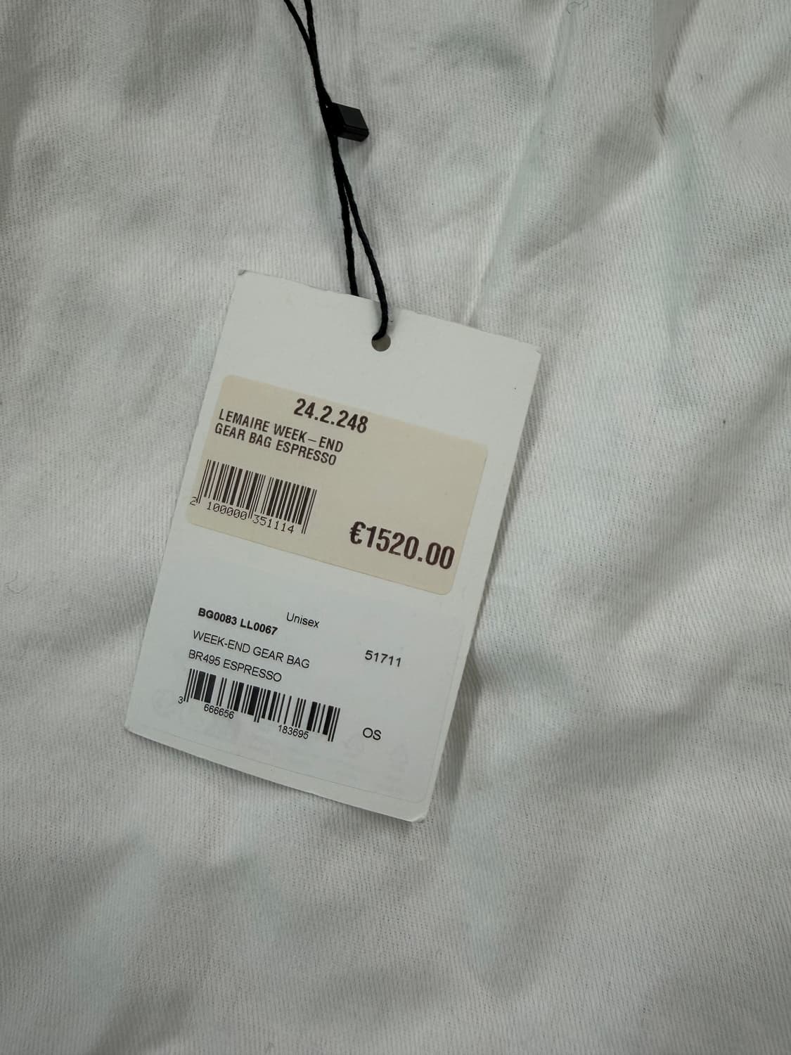 르메르 기어백 에스프레소 위켄드 라지 판매합니다. 상품이미지8