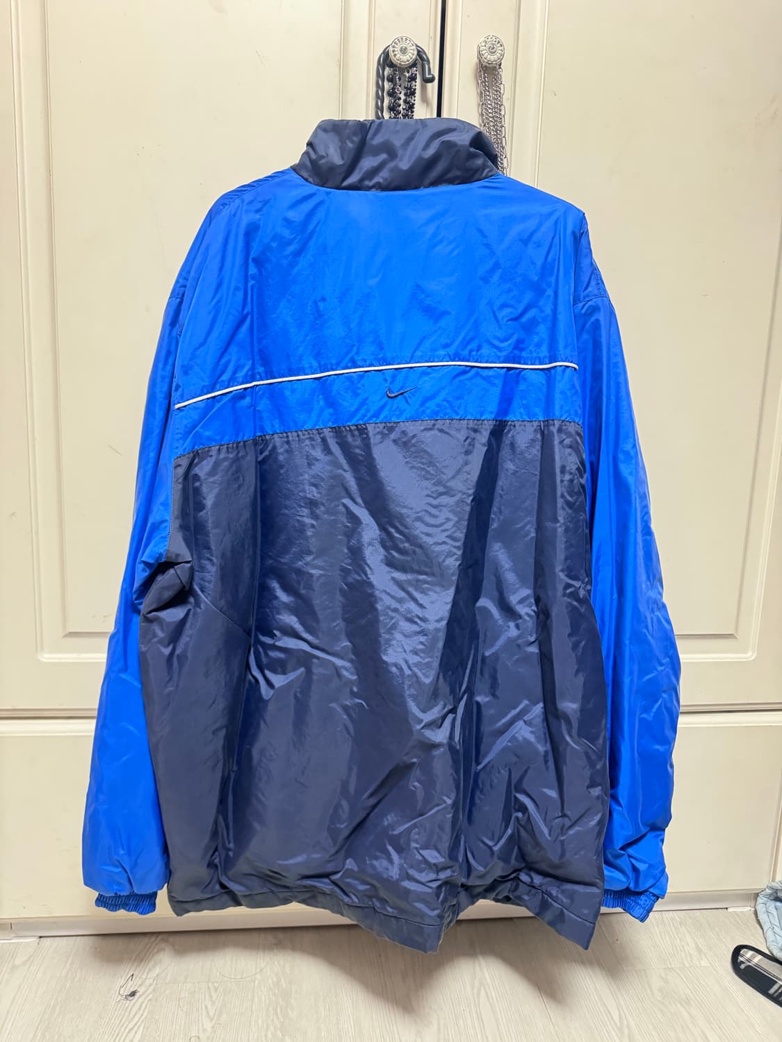나이키 빈티지 올드스쿨 블루 네이비 바람막이 자켓 점퍼 상품이미지2