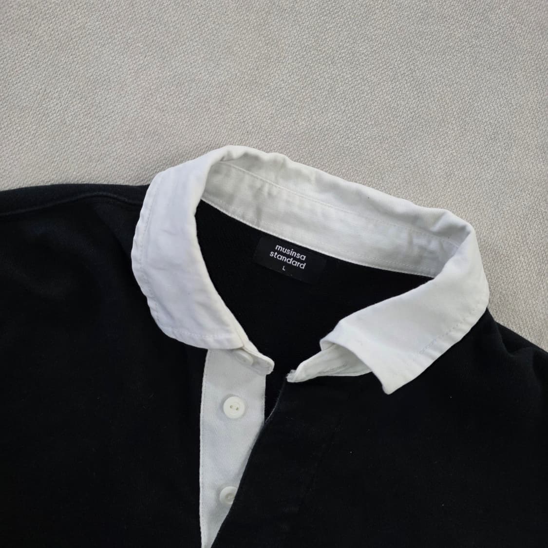 [L] 무신사스탠다드 카라 맨투맨 0213J 상품이미지2