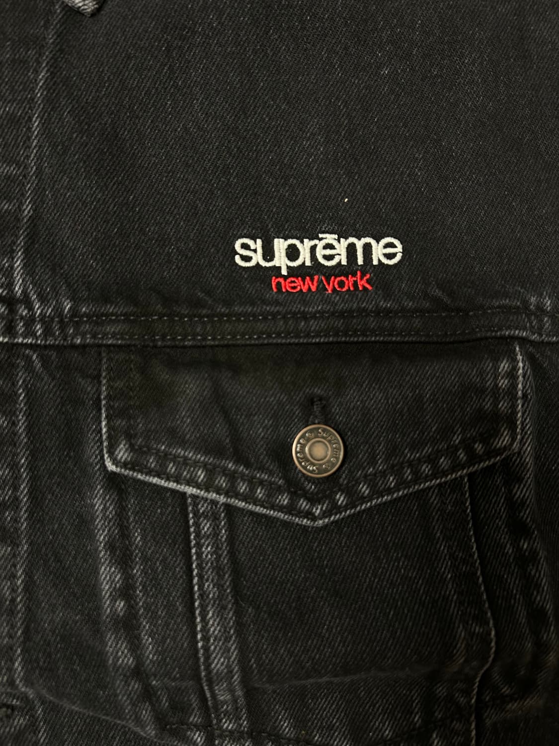 (L) 슈프림 자가드 데님 트러커 자켓-26ss 상품이미지5