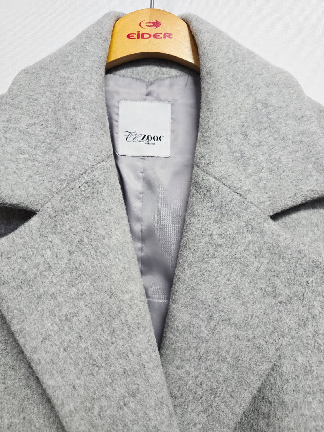 ZOOC 회색 모캐시미어혼방 코트 상품이미지2