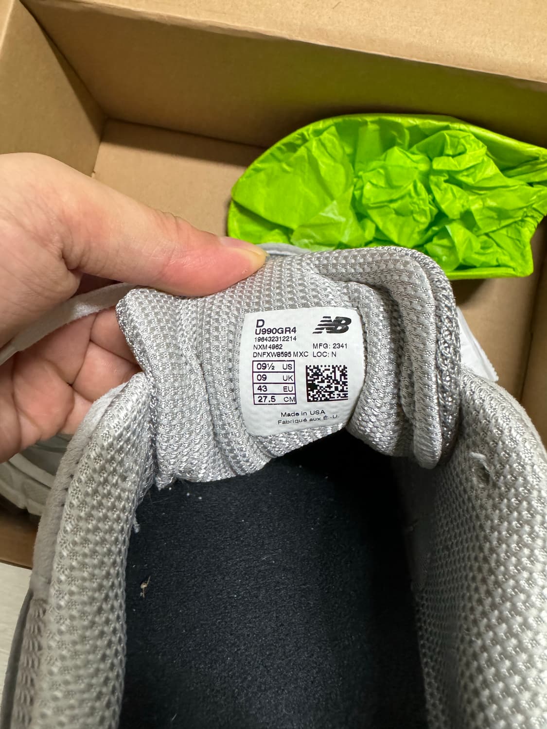 [275] 뉴발란스 990 v4 u990gr4 made in usa 상품이미지2
