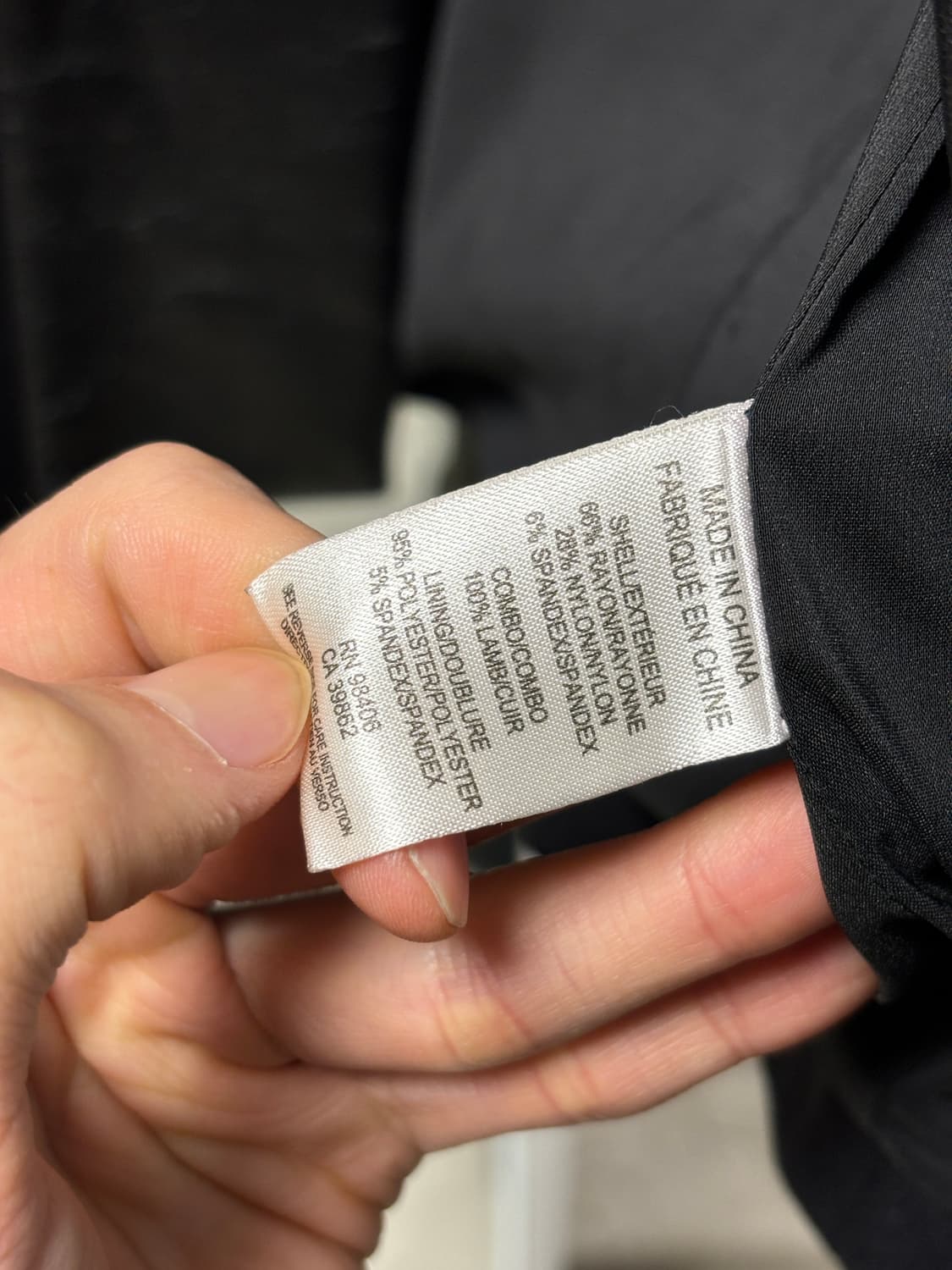 띠어리 레더 믹스 자켓 상품이미지5