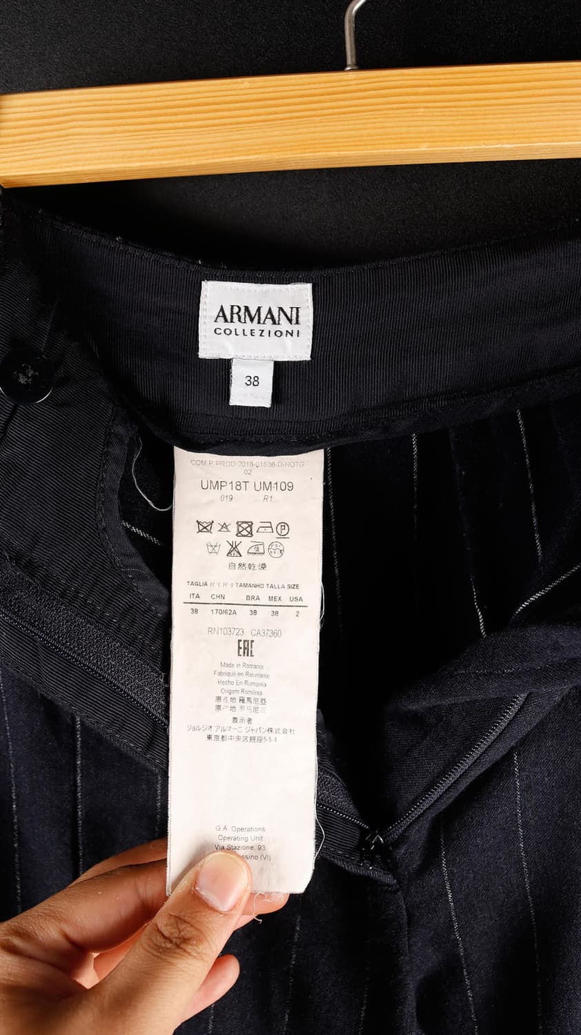 알마니 스프라이프 캐주얼 바지 상품이미지2