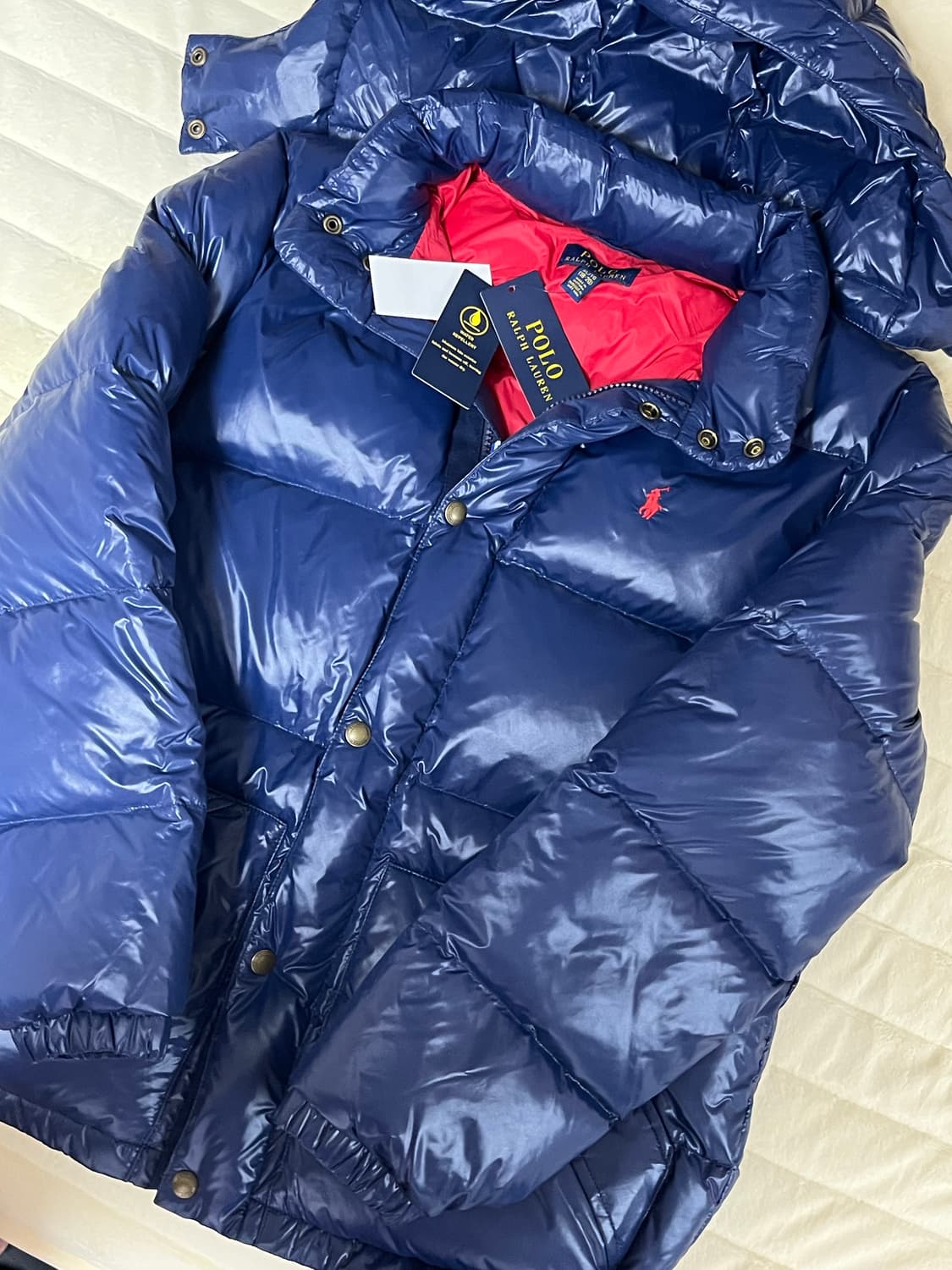 폴로 랄프로렌 유광패딩 상품이미지2