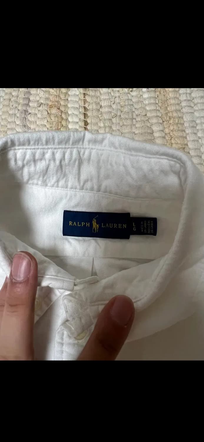 폴로 포니 화이트 옥스포드셔츠(100) 상품이미지3