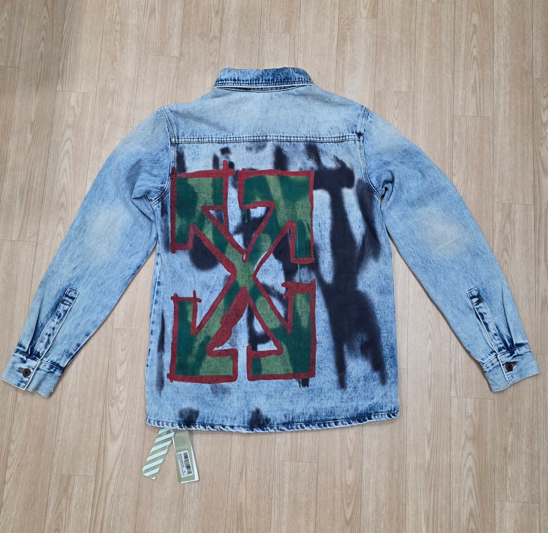 (새상품) 정품 19FW 오프화이트 데님 셔츠 자켓 M 상품이미지5