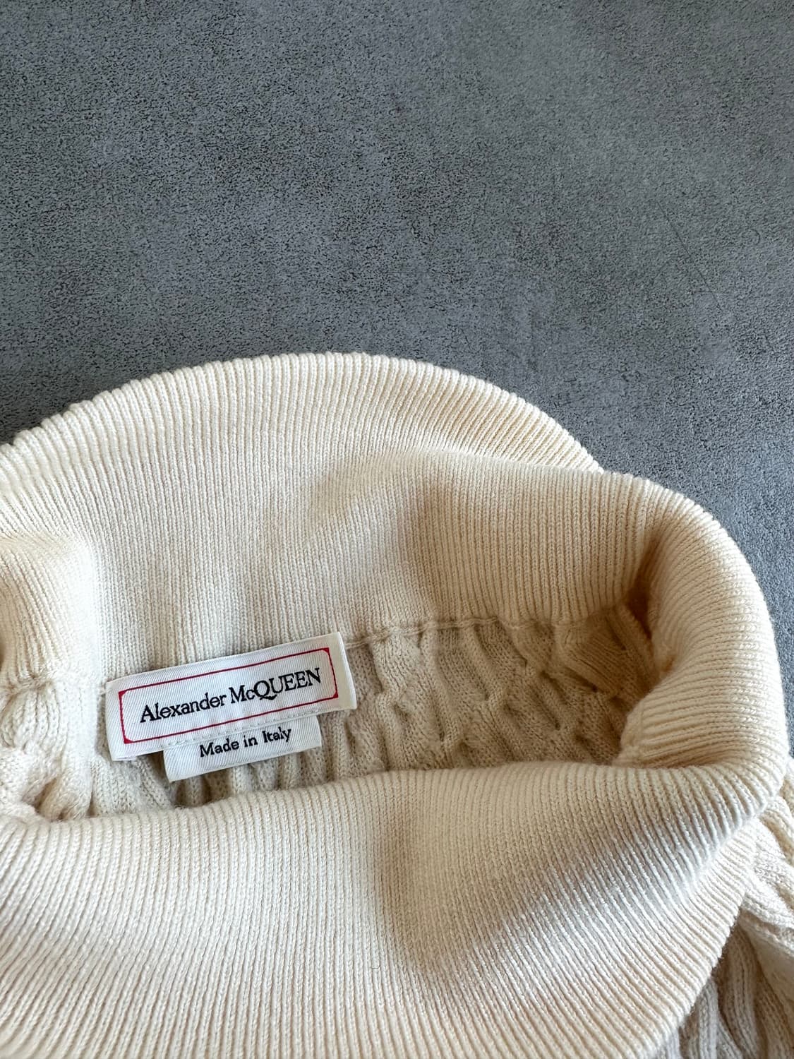 알렉산더 맥퀸 케이블 니트 플레어 스커트 상품이미지4