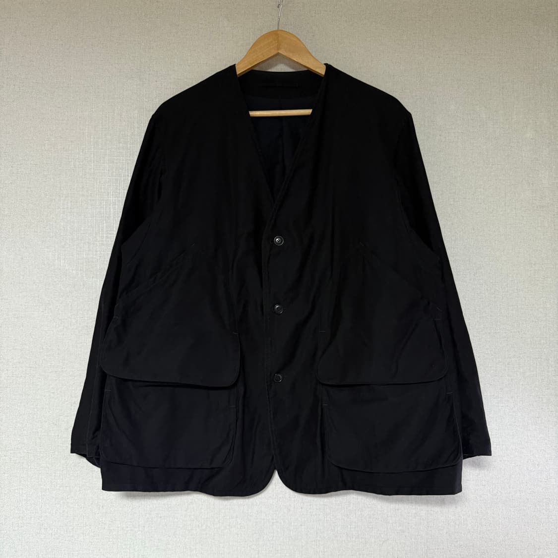 [2]코모리 COMOLI 코튼 새틴 몰스킨 헌팅자켓 상품이미지5