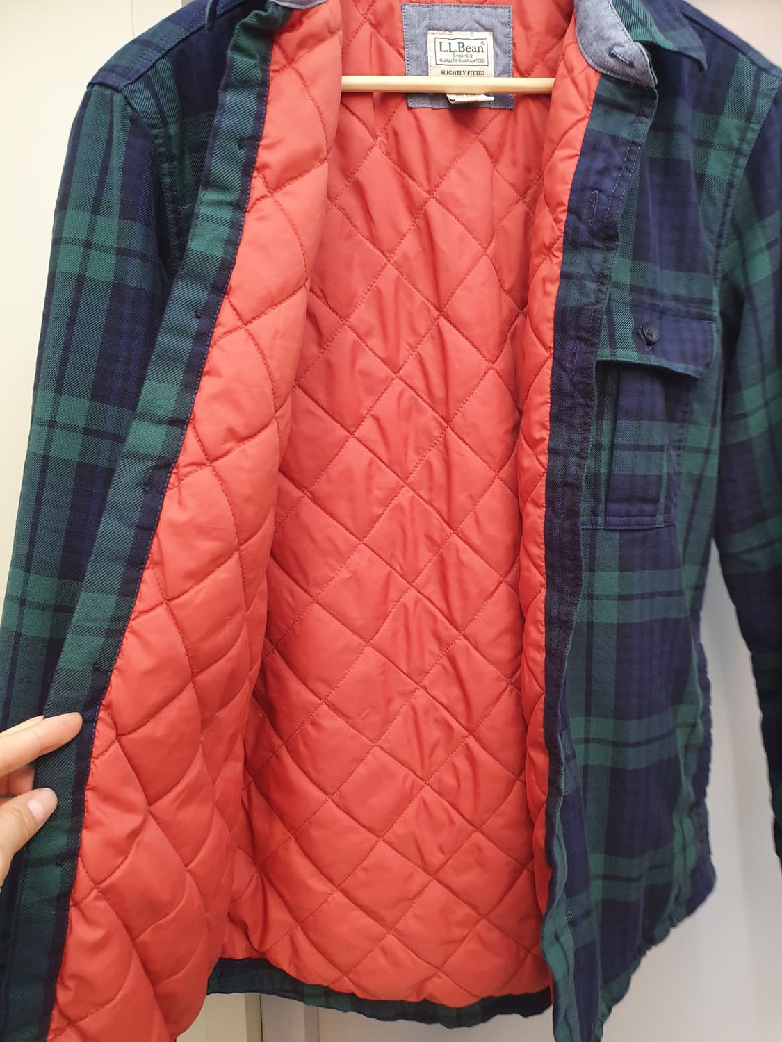 L.L.BEAN 엘엘빈 누빔 체크 셔츠 S 상품이미지6