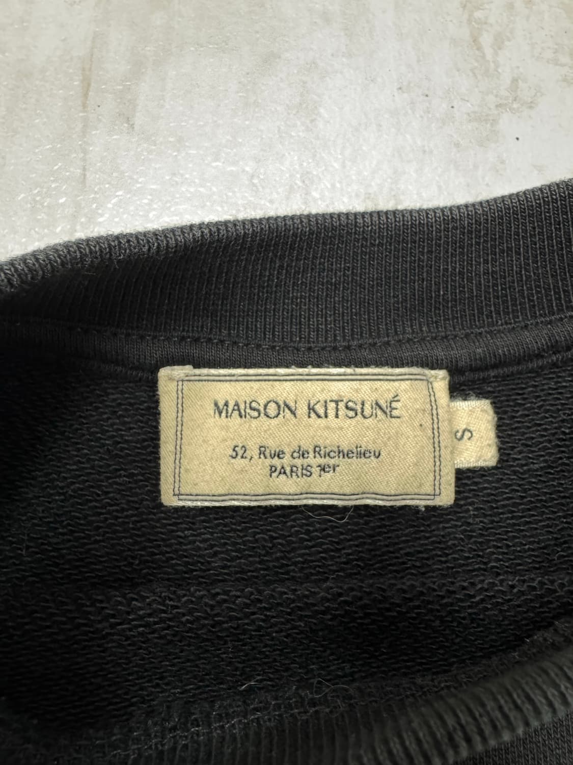 •메종 키츠네 블랙 맨투맨 상품이미지8