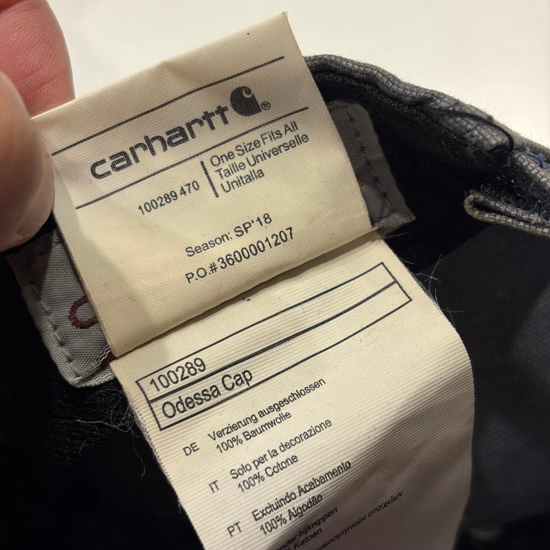 칼하트 볼캡 그레이 모자 상품이미지5