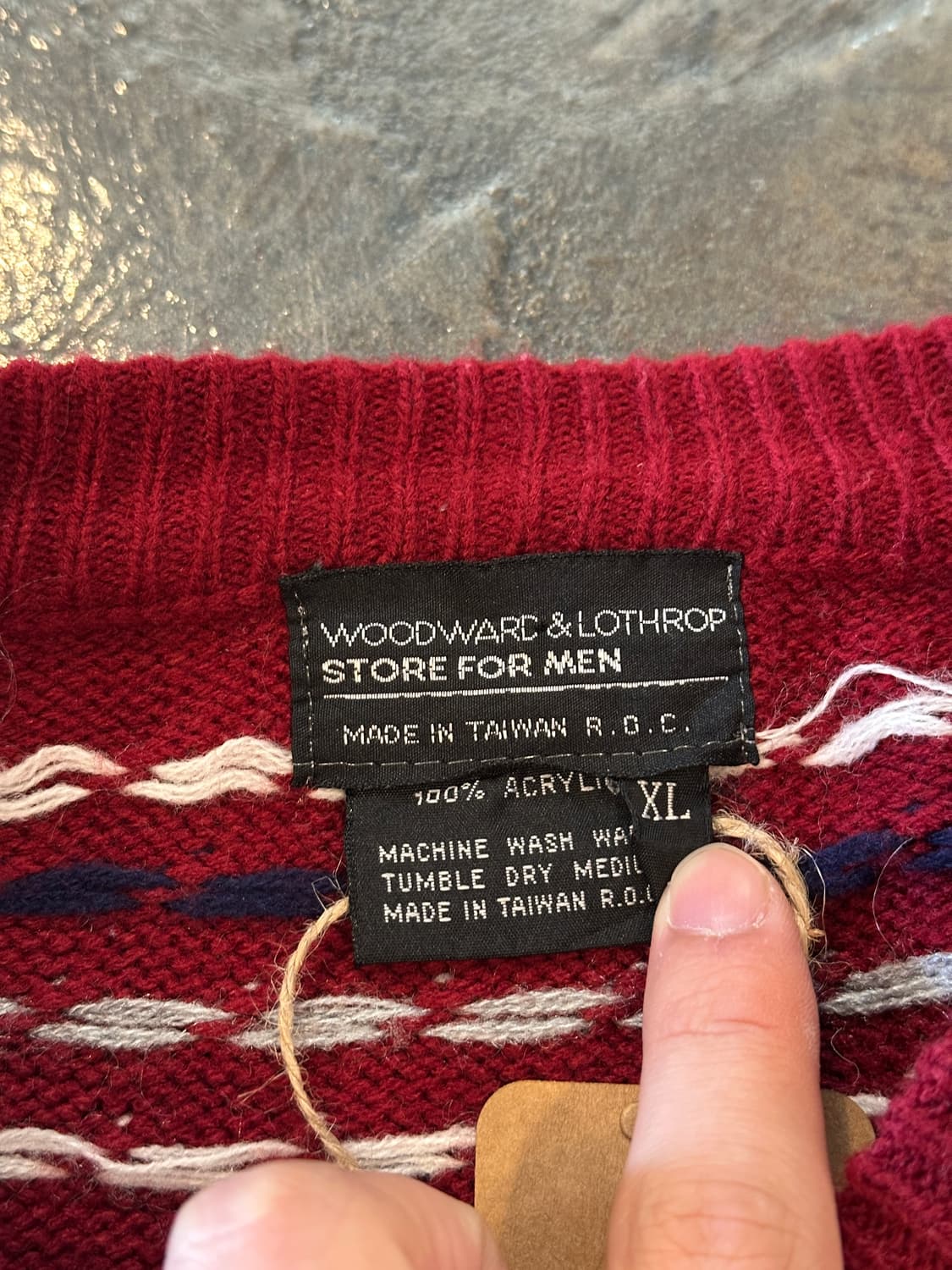 빈티지 크리스마스 케이블 니트 스웨터 XL 상품이미지3