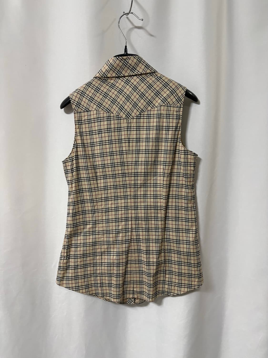 Burberry Blue Label 노바체크 러플 블라우스 상품이미지5