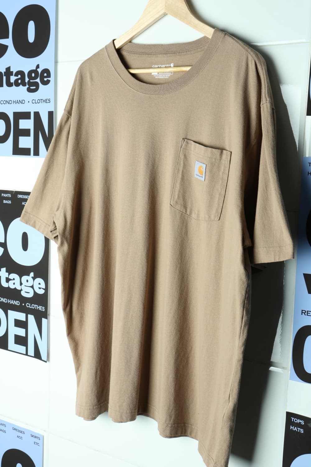 (XL-3XL) 칼하트 반팔 티셔츠 USA 베이지 빅사이즈-H31835 상품이미지1