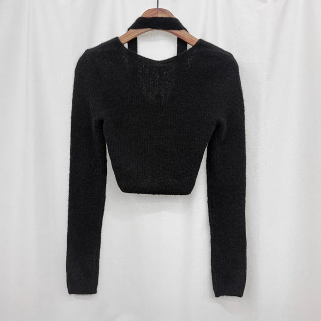 알렉산더왕 홀터넥 레이어드 크롭 니트 가디건 새상품 상품이미지7