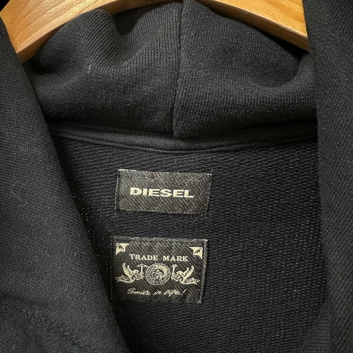 DIESEL 디젤 패치워크 후드 티셔츠 95 (국내매장판) J22 상품이미지4