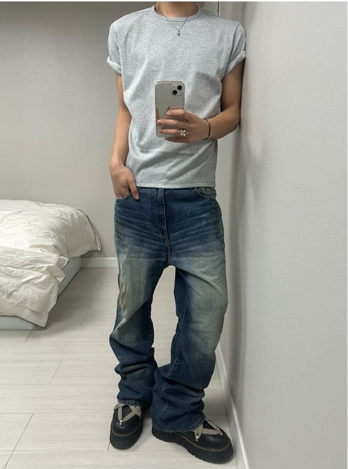 파프롬왓 더티플레어워싱진 상품이미지1