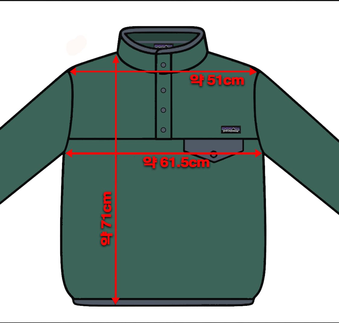 파타고니아 헤비웨이트 신칠라 풀오버 그린 M
 상품이미지7