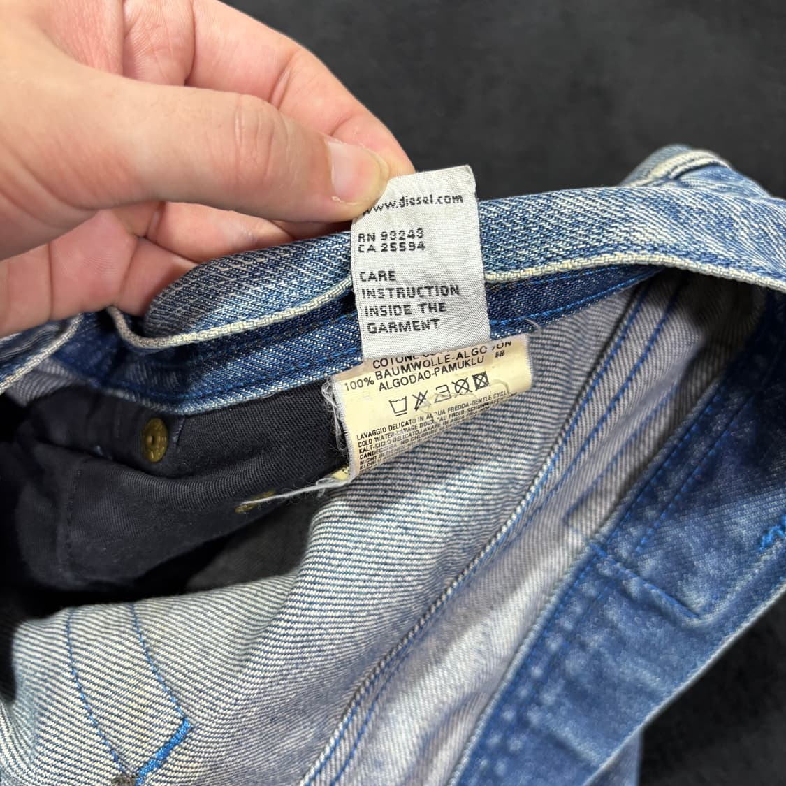 34 디젤 중청 워싱 데님팬츠 상품이미지7