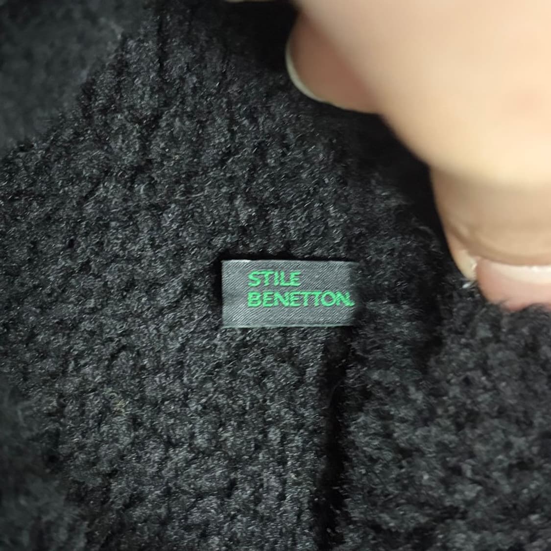 베네통 셰르파 니트 후드코트 v1518 상품이미지6