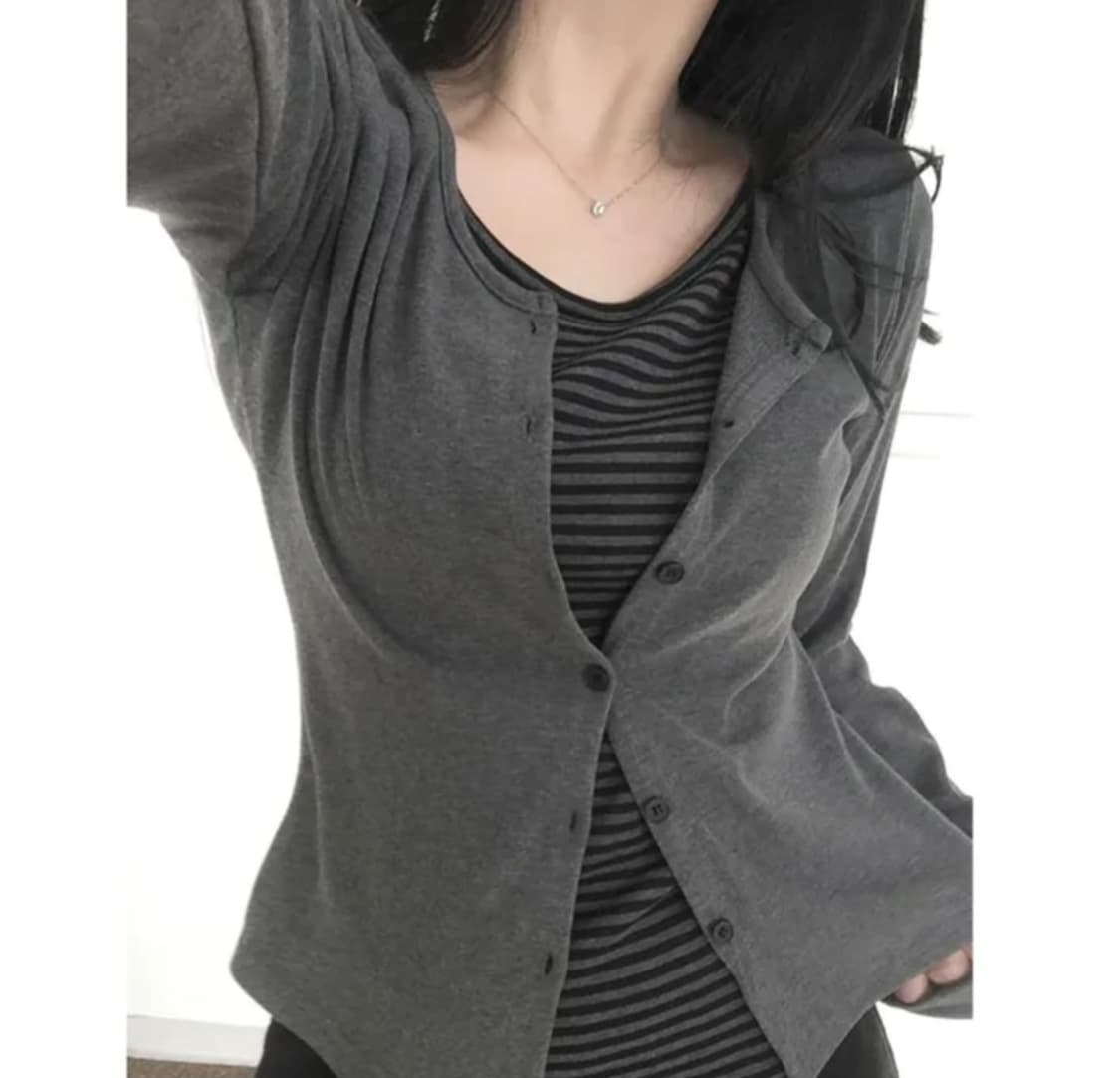 스트라이프 레이어드 티셔츠 상품이미지1