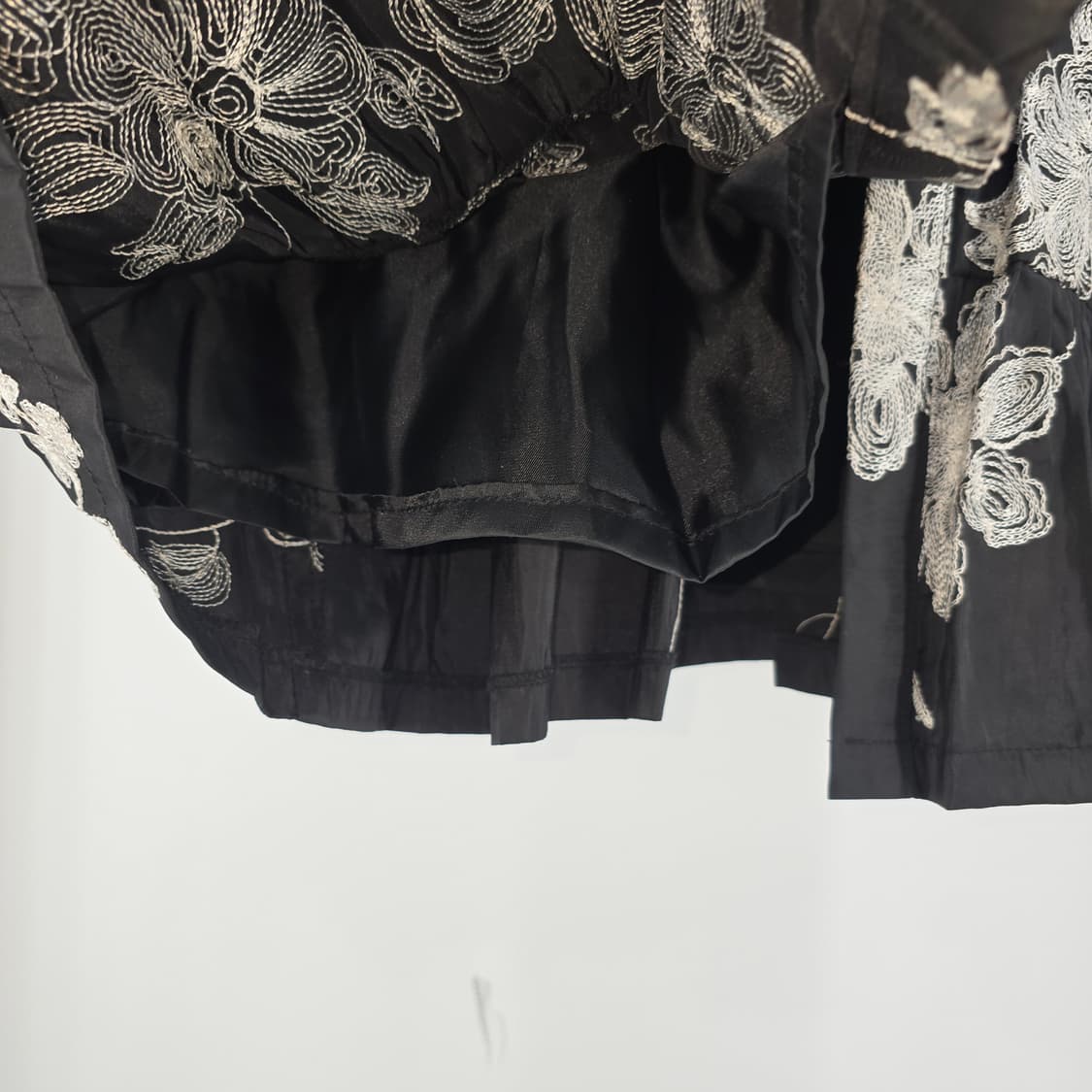 블랙 플라워 자수 셔츠 원피스 66 상품이미지5