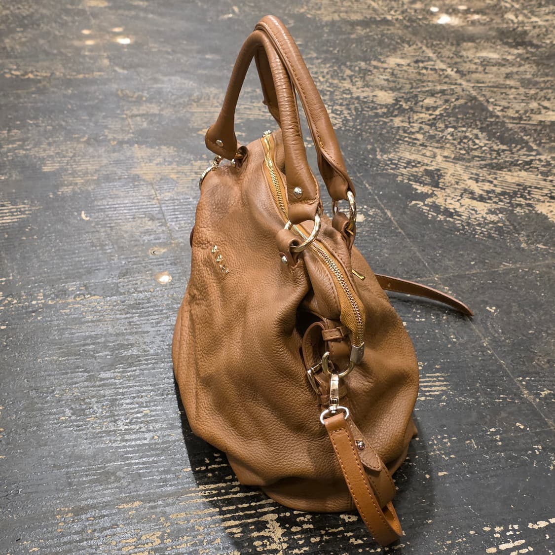 시슬리 브라운 가죽 숄더백 상품이미지7