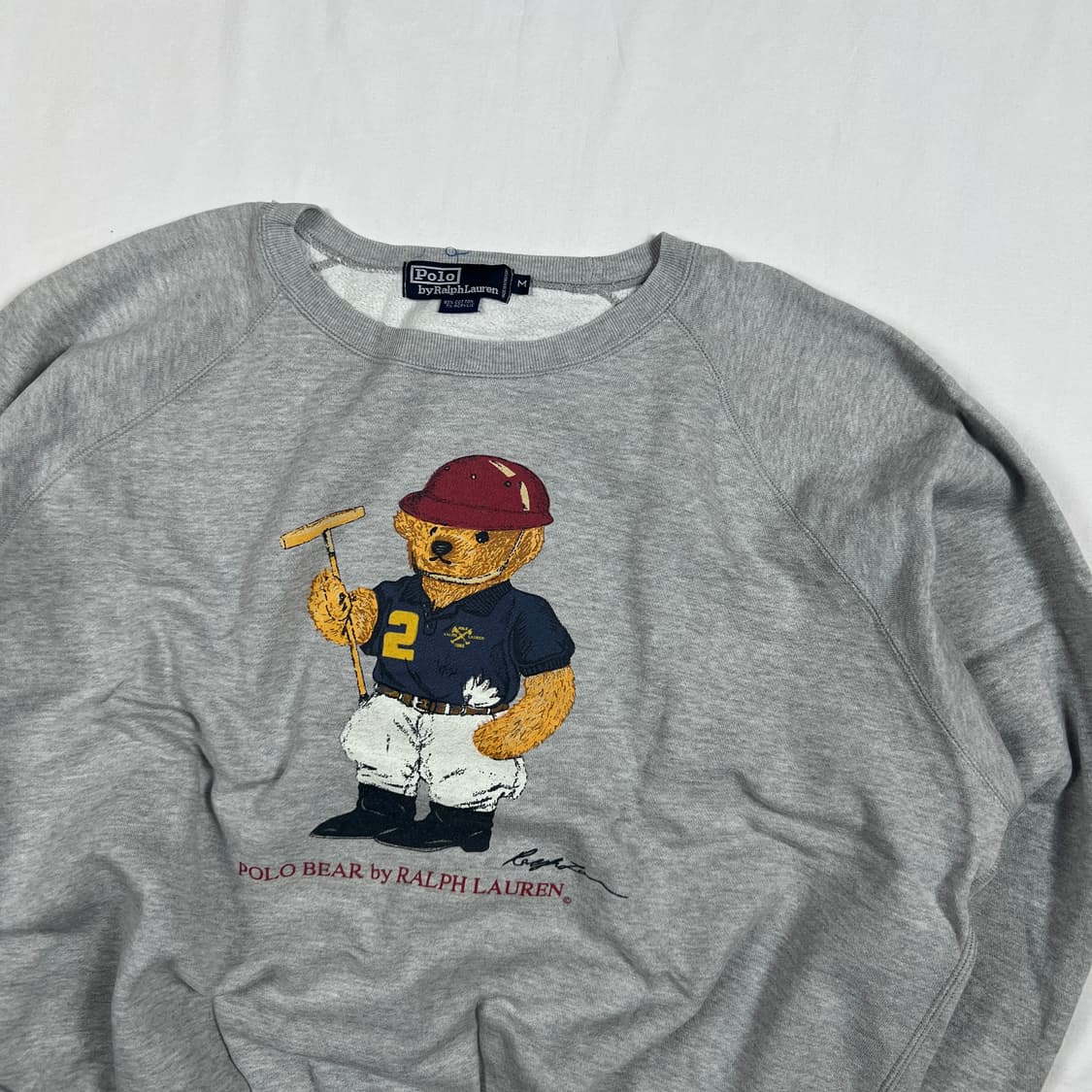 90‘s 93년도 폴로랄프로렌 polo 베어 프린트 맨투맨 상품이미지2