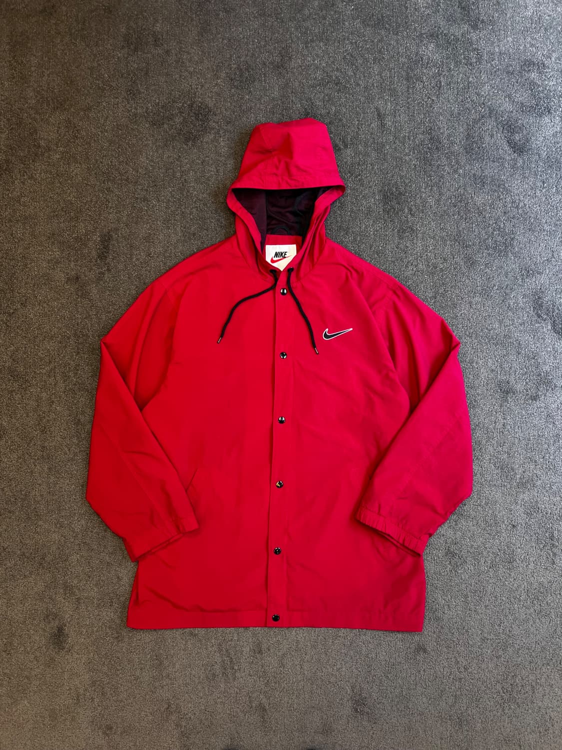 나이키 후드 바람막이 자켓 레드 L 상품이미지1