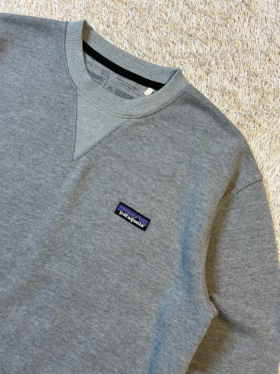 파타고니아 PATAGONIA 오가닉 코튼 크루넥 맨투맨 그레이 상품이미지2
