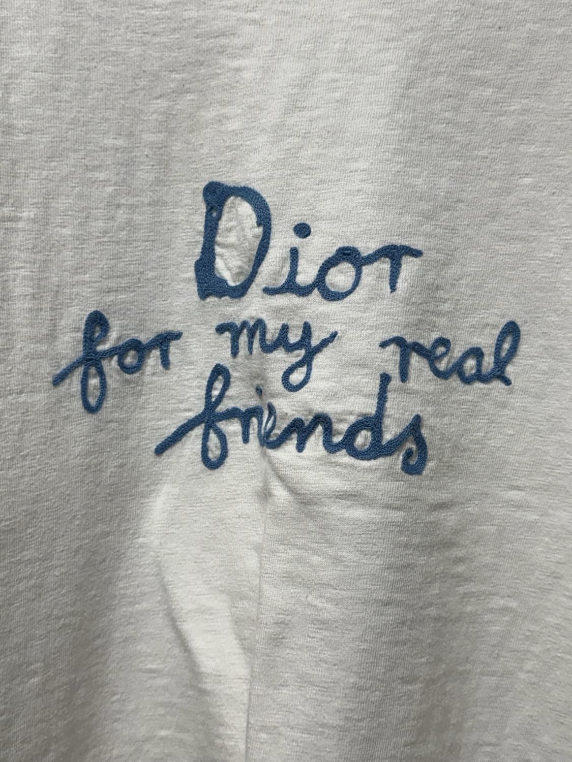 디올 하이톤 넬 로고 반팔 티셔츠 화이트 L 상품이미지2