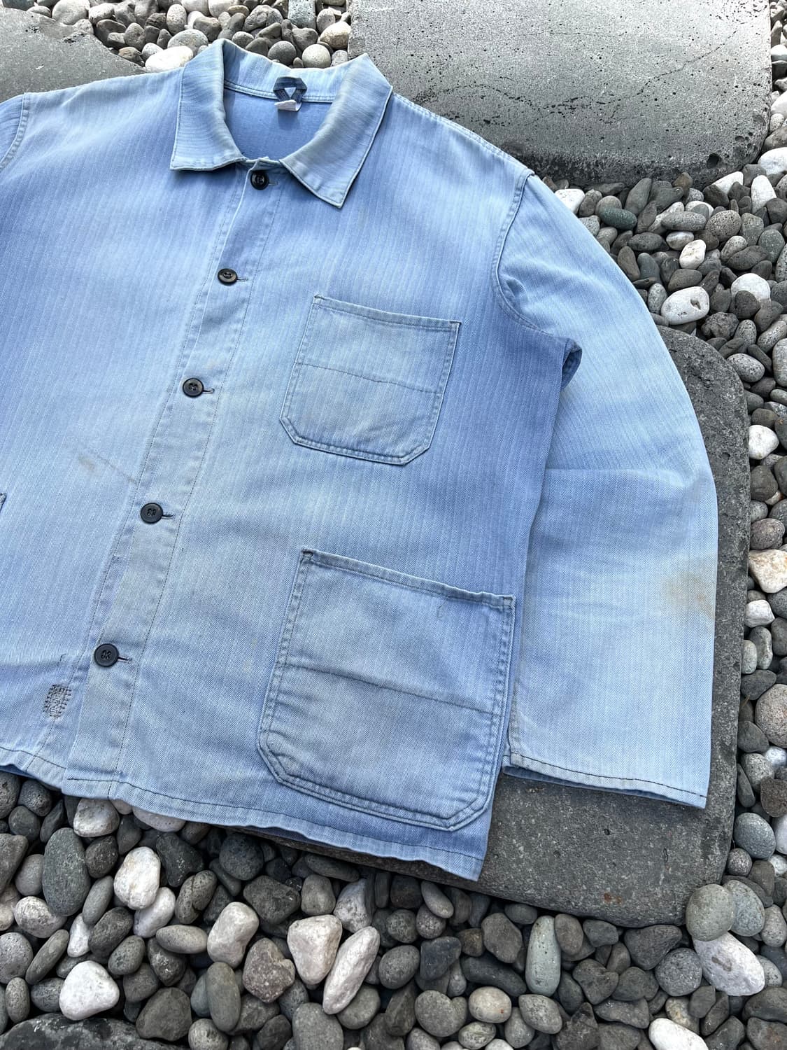 HARD SUN FADED VINTAGE HBT 헤링본 프렌치워크자켓 상품이미지5